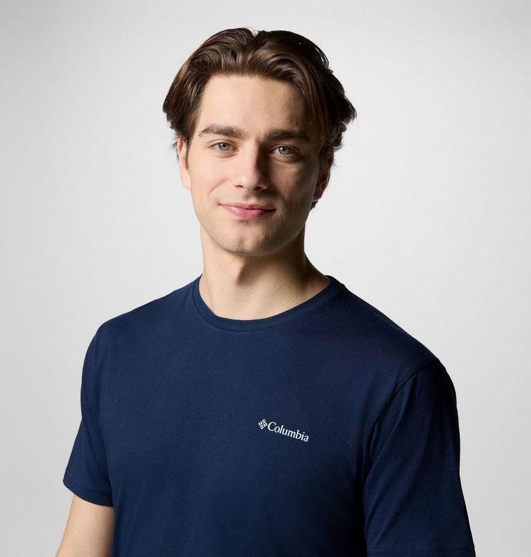 Camiseta de manga corta North Cascades para hombre | 468 | M, Color: Collegiate Navy, Pasteled Framed, image 5
