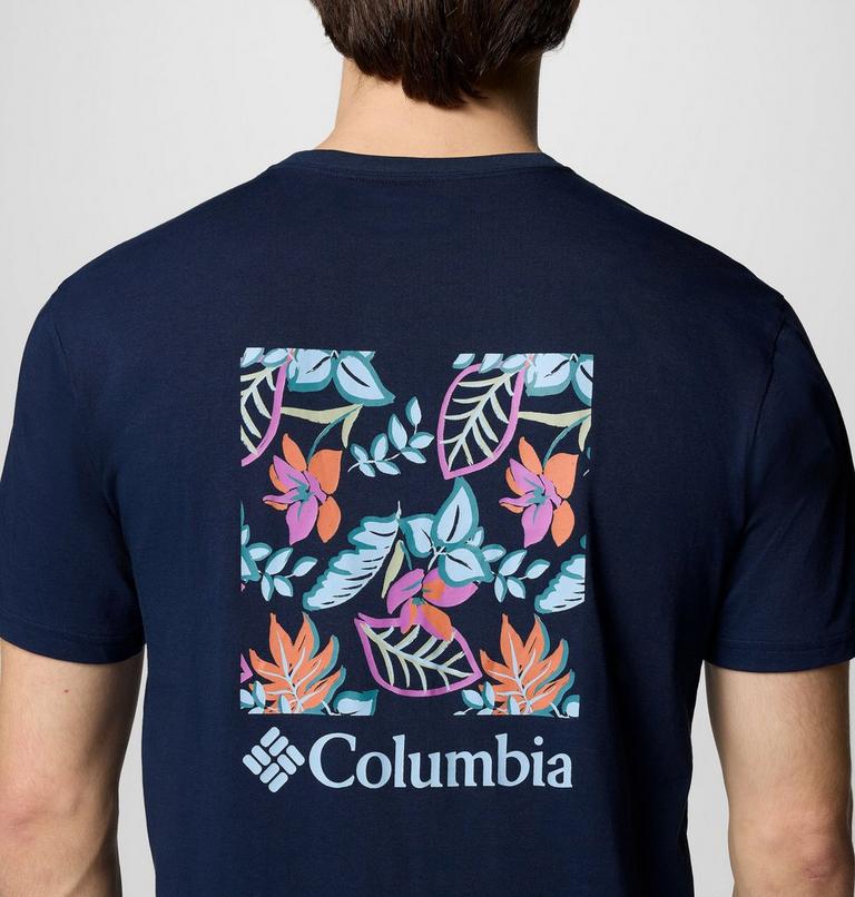 Camiseta de manga corta North Cascades para hombre | 468 | M, Color: Collegiate Navy, Pasteled Framed, image 6