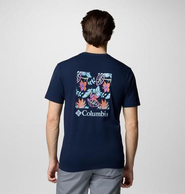Camiseta North Cascades para hombre, Color: Collegiate Navy, Pasteled Framed, image 19