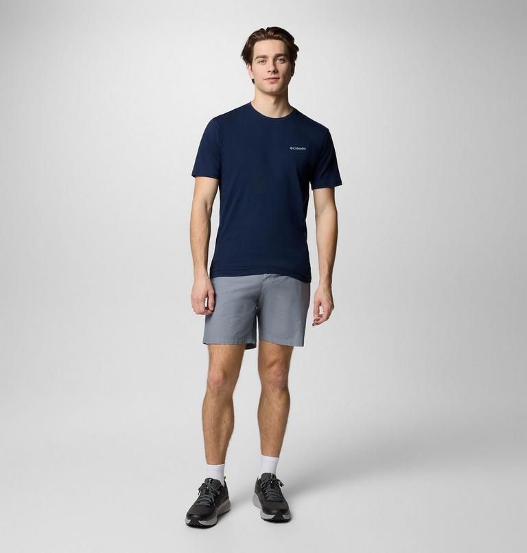 Camiseta de manga corta North Cascades para hombre | 468 | M, Color: Collegiate Navy, Pasteled Framed, image 2