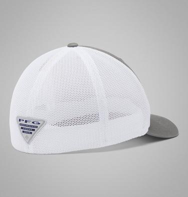 Unisex PFG Fish Flag Mesh Cap, Color: Titanium, White, image 2