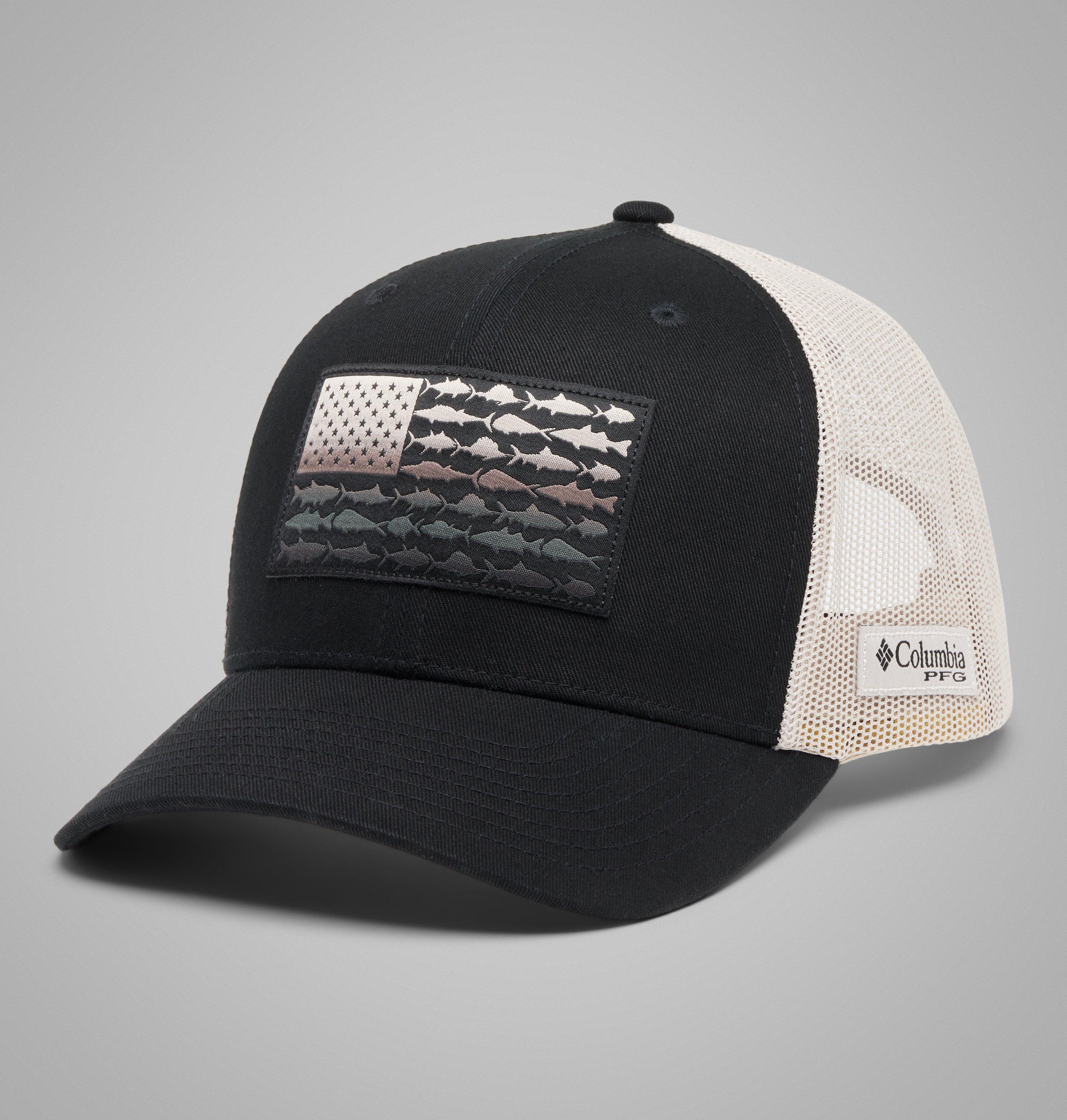 PFG Mesh Snap Back Fish Flag Ballcap Columbia