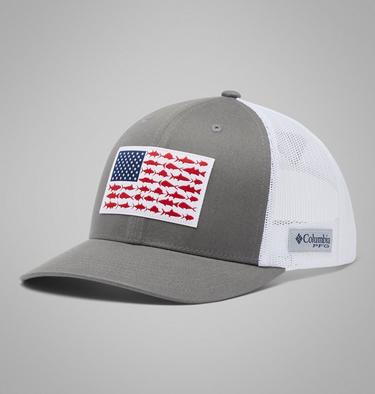 Unisex PFG Fish Flag Cap, Color: Titanium, White, image 3