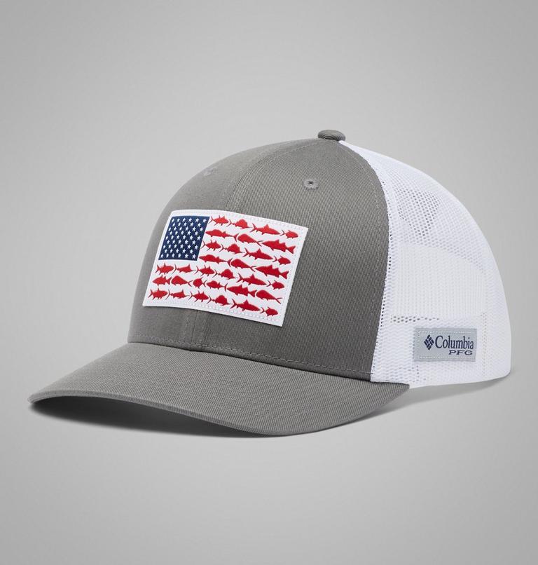 Unisex PFG Fish Flag Cap, Color: Titanium, White, image 1