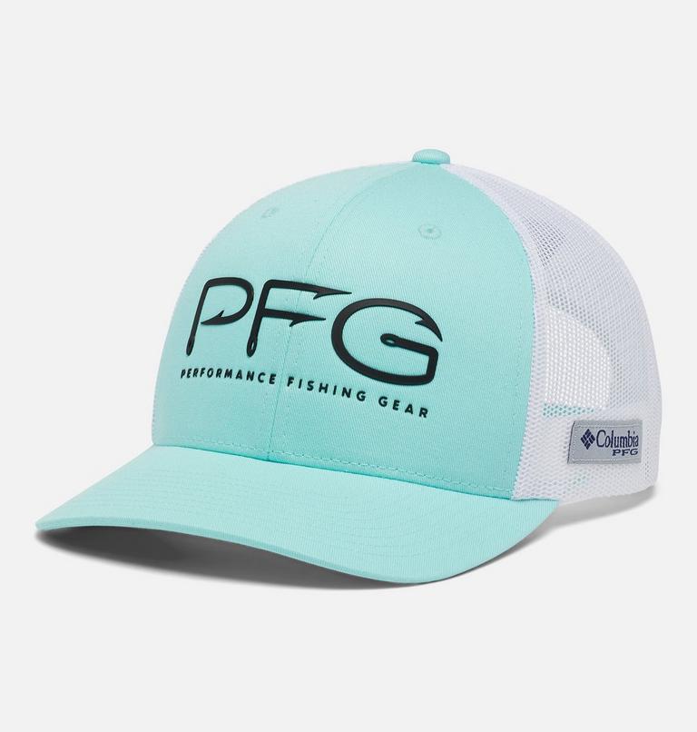 PFG Hooks Mesh Snap Back - High | 498 | O/S, Color: Gulf Stream, Black, image 1