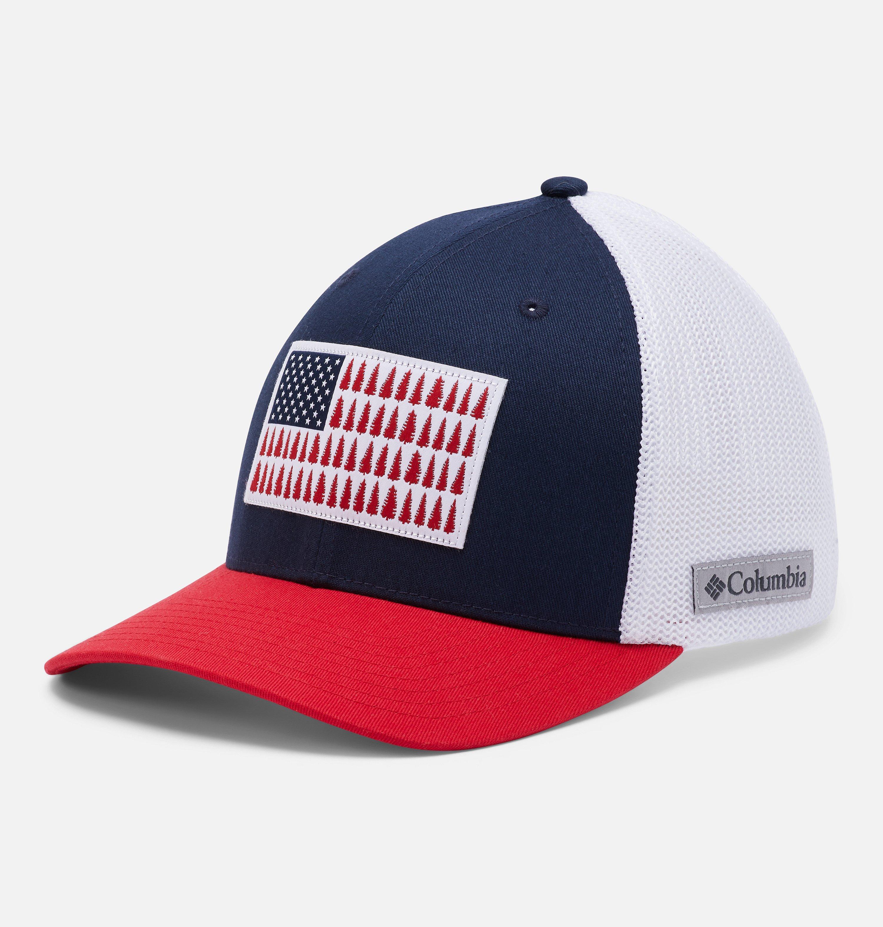 Columbia Mesh Tree Flag Ball Cap 1