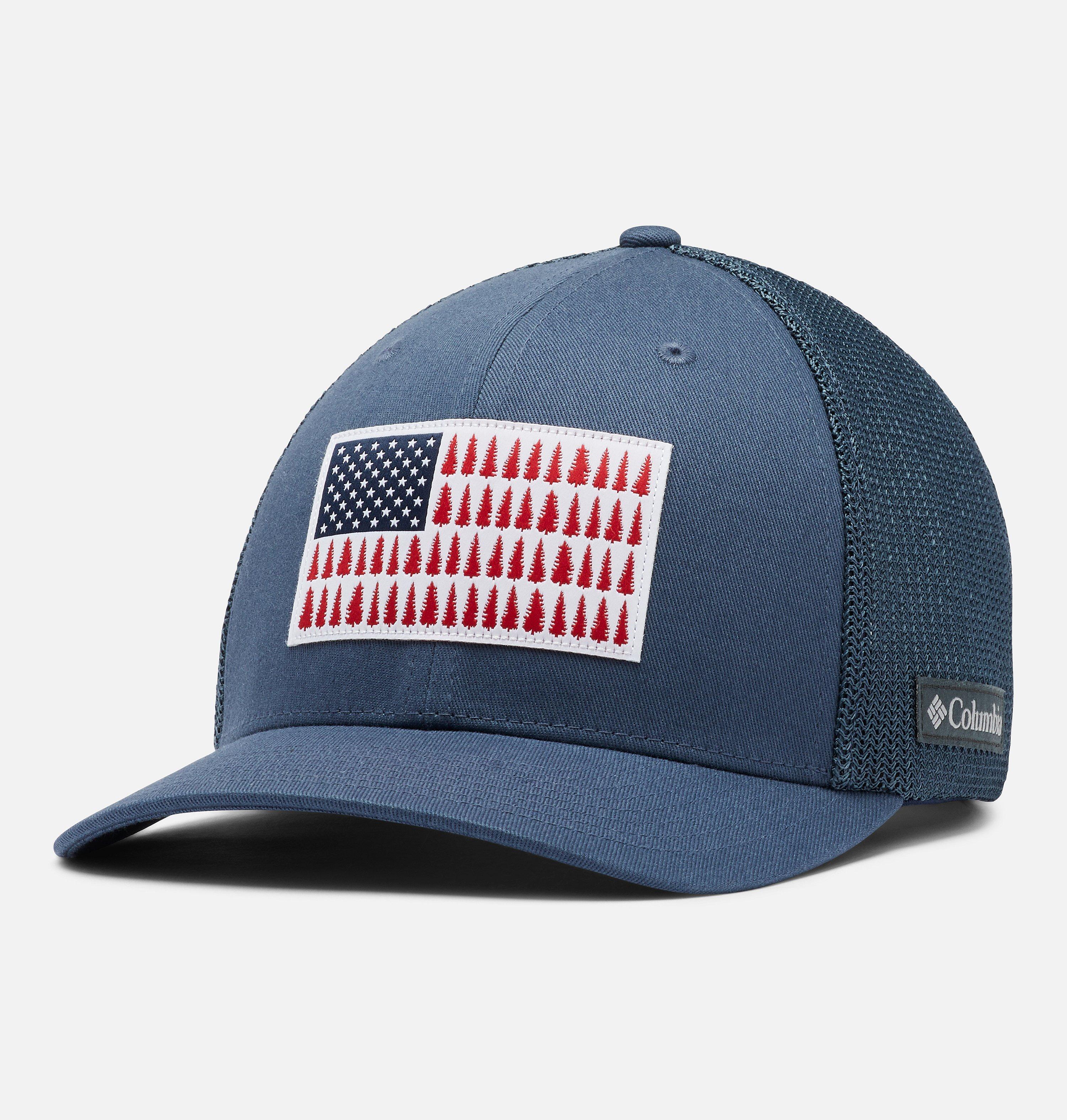 Columbia Mesh Tree Flag Ball Cap 1