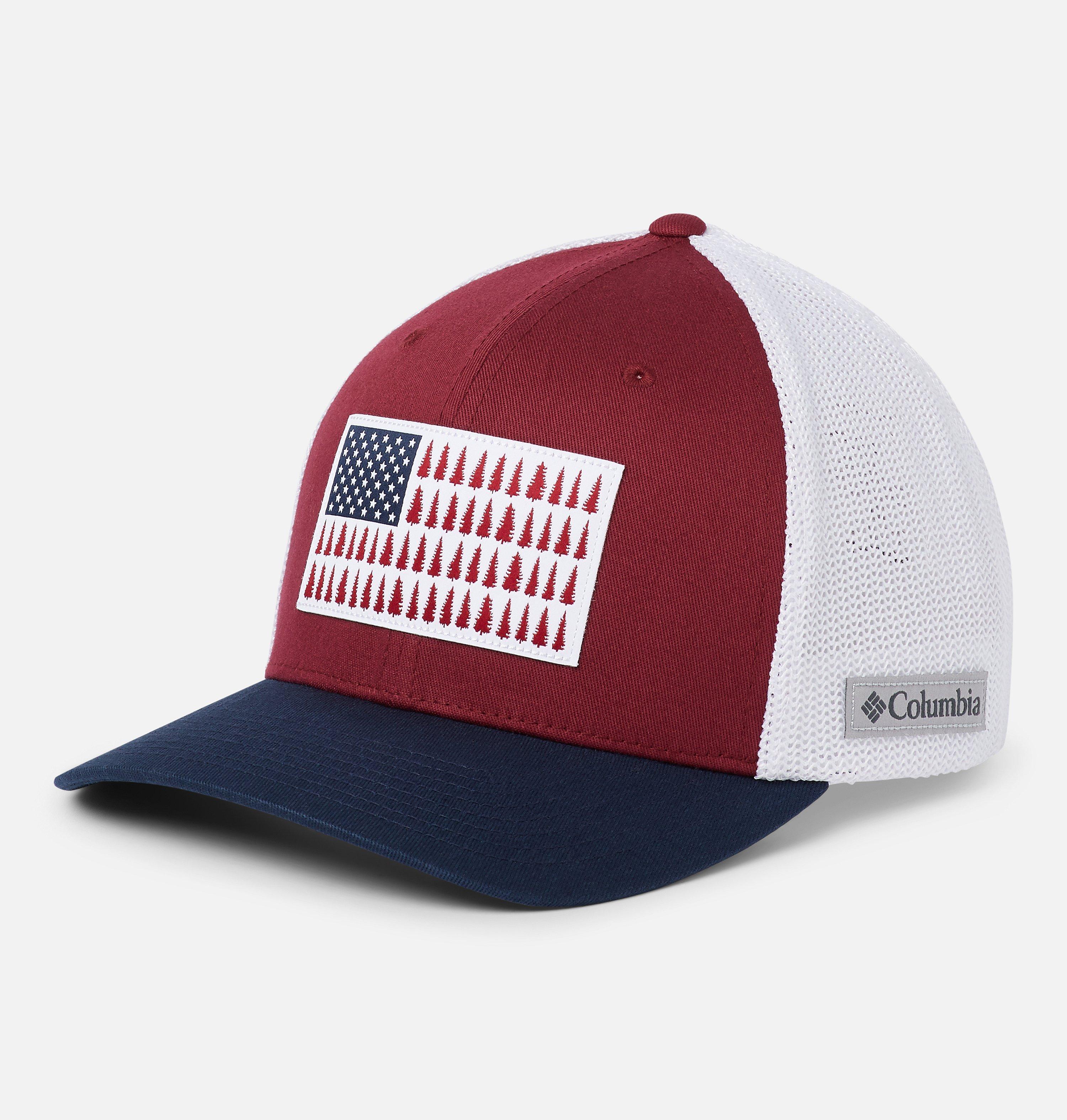 Columbia Mesh Tree Flag Ball Cap 1