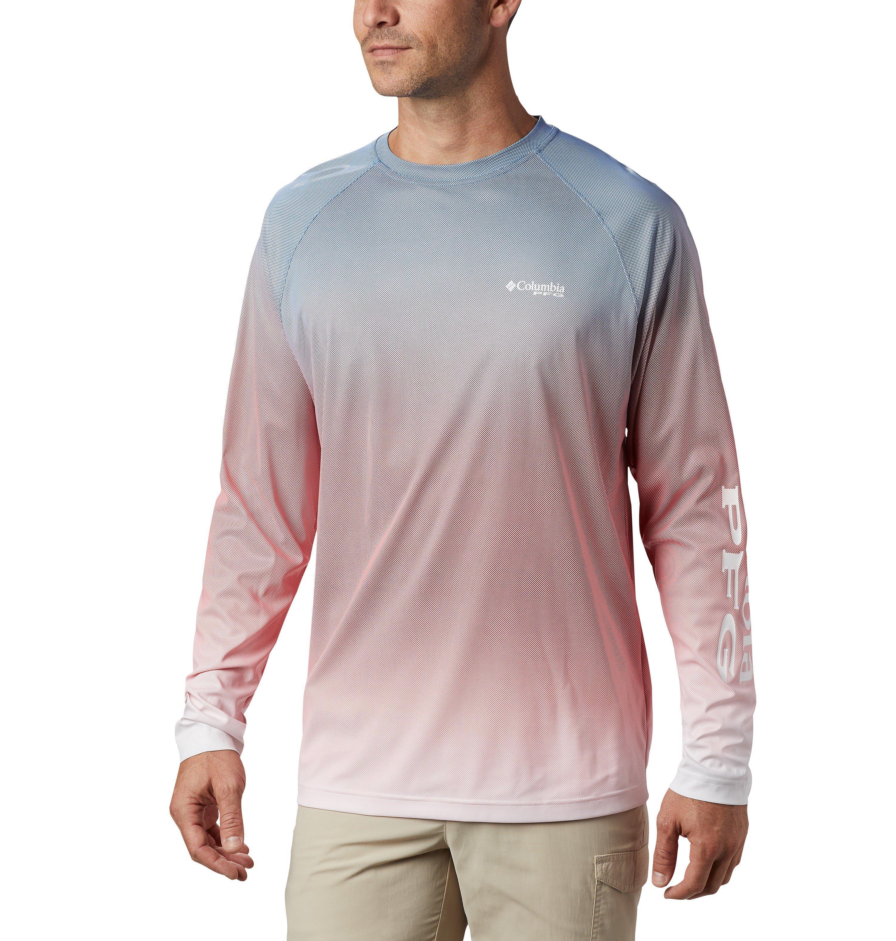Men's PFG Terminal Deflector Printed Long Sleeve Shirt 1