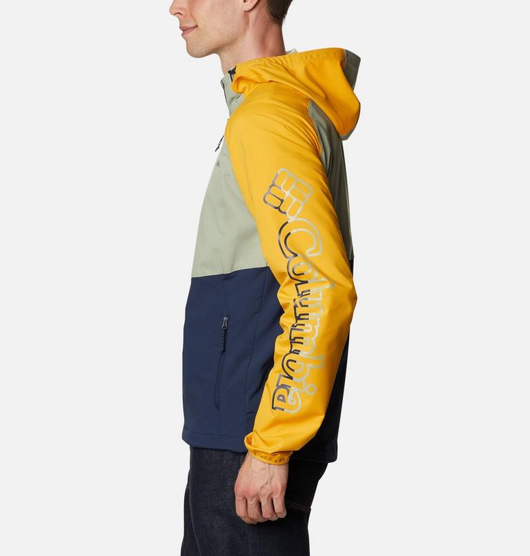 Men's Panther Creek Jacket, Color: Collegiate Navy, Safari, Bright Gold, image 3