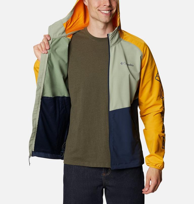 Men's Panther Creek Jacket, Color: Collegiate Navy, Safari, Bright Gold, image 5