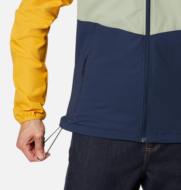 Men's Panther Creek Jacket, Color: Collegiate Navy, Safari, Bright Gold, image 6