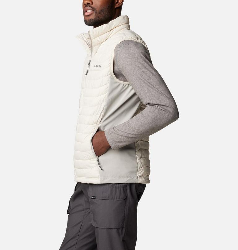 Men's Powder Pass Vest, Color: Dark Stone, Flint Grey, image 3