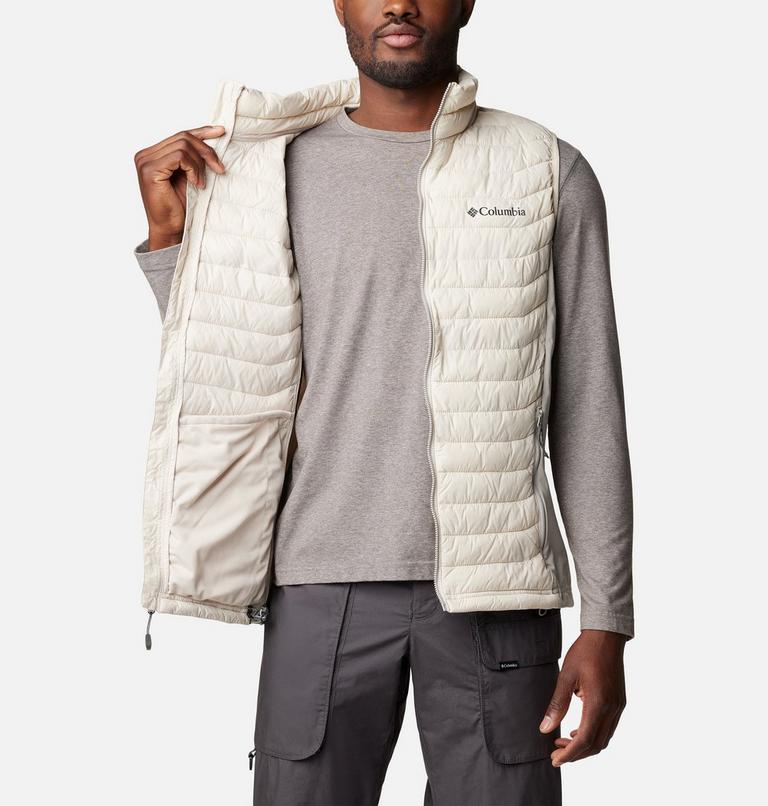 Men's Powder Pass Vest, Color: Dark Stone, Flint Grey, image 5