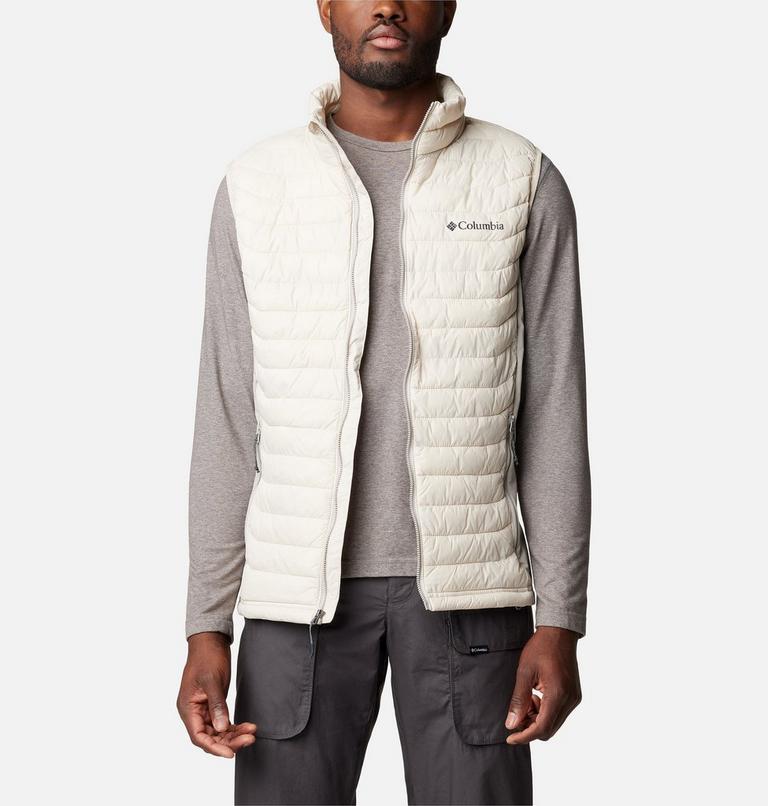 Men's Powder Pass Vest, Color: Dark Stone, Flint Grey, image 7