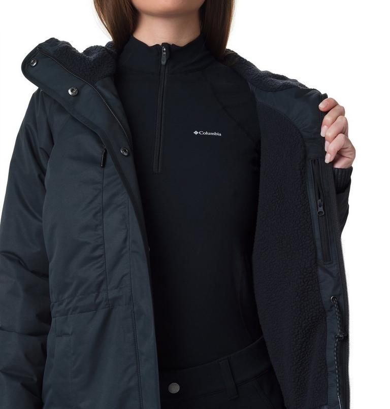 Women's South Canyon Sherpa Lined Waterproof Parka, Color: Black, image 4