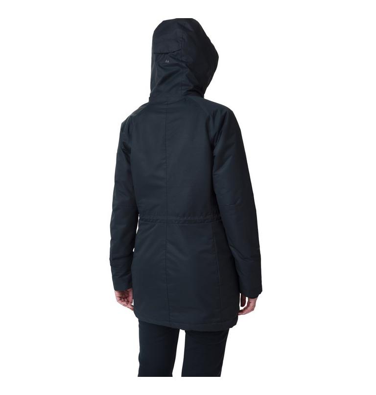 Women's South Canyon Sherpa Lined Waterproof Parka, Color: Black, image 2