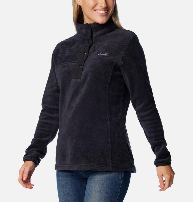 Women's Benton Springs Half Snap Pullover, Color: Black, image 5