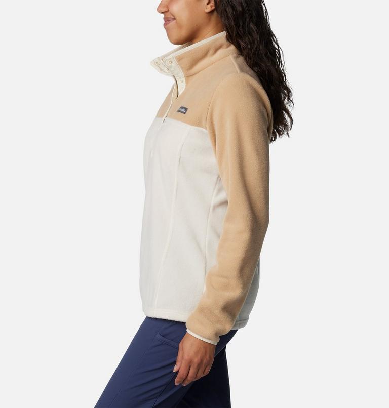 Women's Benton Springs Half Snap Pullover, Color: Chalk, Canoe, image 3