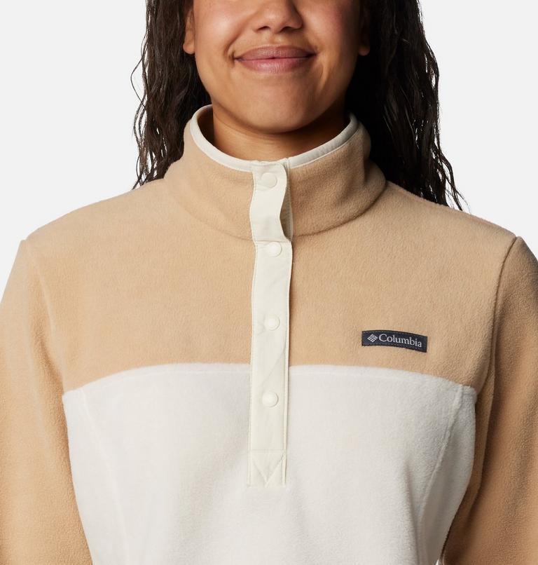 Women's Benton Springs Half Snap Pullover, Color: Chalk, Canoe, image 4