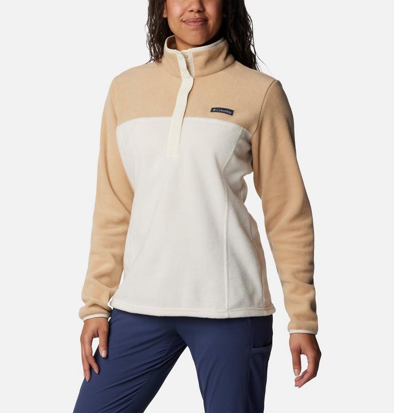 Women's Benton Springs Half Snap Pullover, Color: Chalk, Canoe, image 5