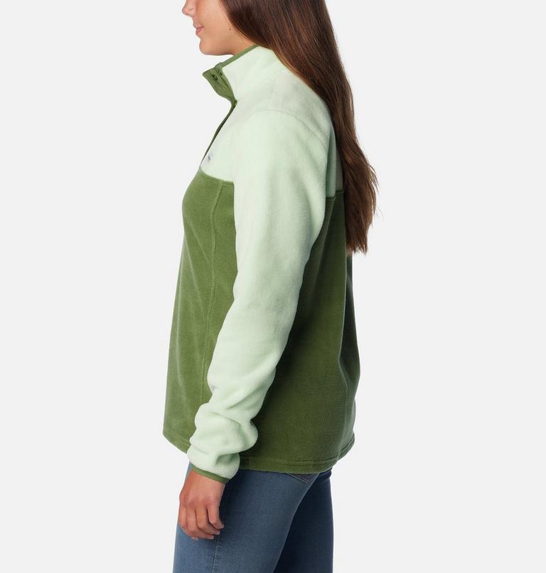 Women's Benton Springs Half Snap Pullover, Color: Canteen, Sage Leaf, image 3