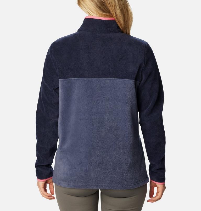 Women's Benton Springs Half Snap Pullover, Color: Nocturnal, Dark Nocturnal, Camellia Rose, image 2