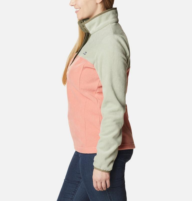Women's Benton Springs Half Snap Pullover, Color: Faded Peach, Safari, Stone Green, image 3