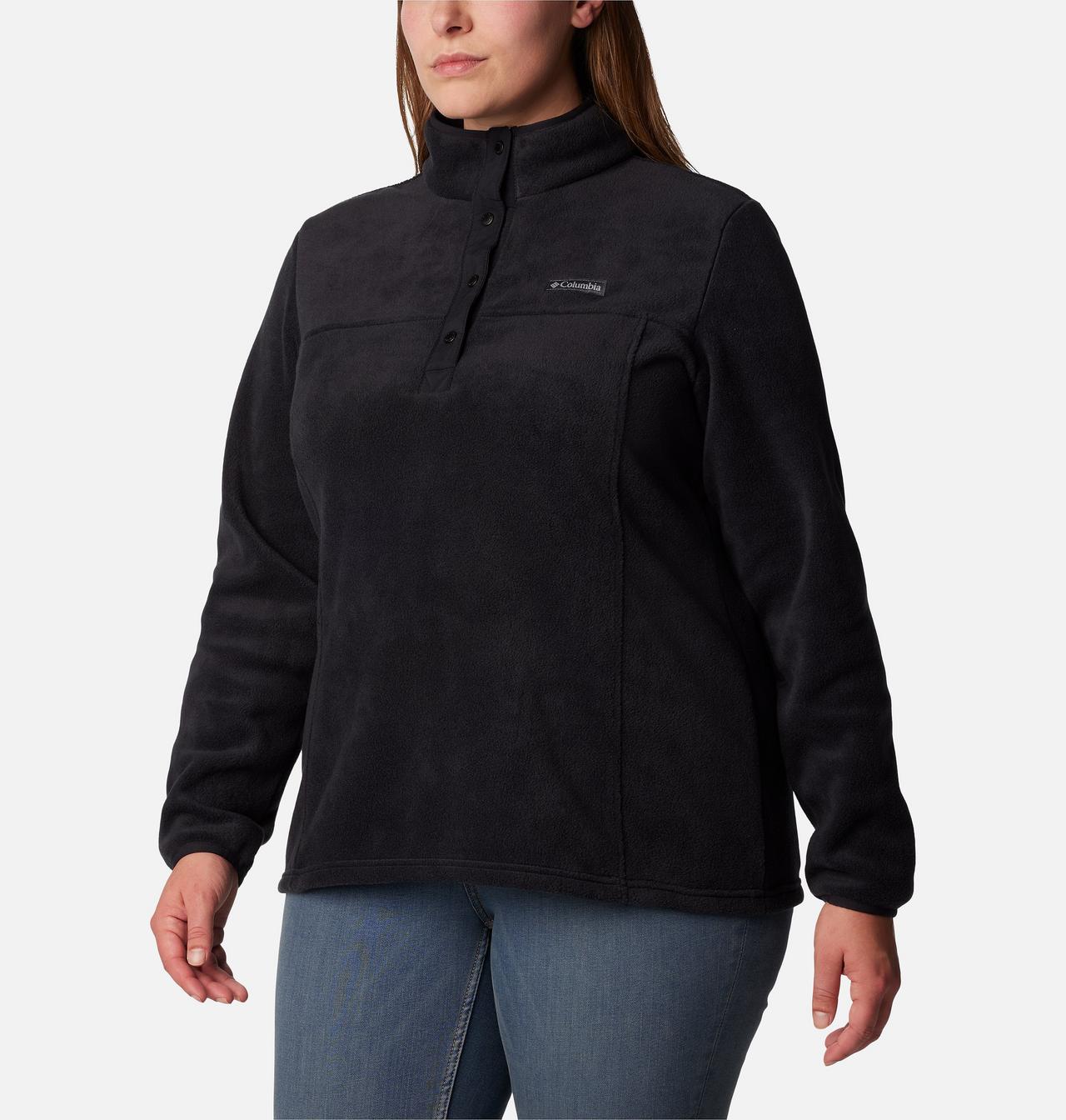 Women's Benton Springs™ Half Snap Fleece Pullover - Plus Size 5