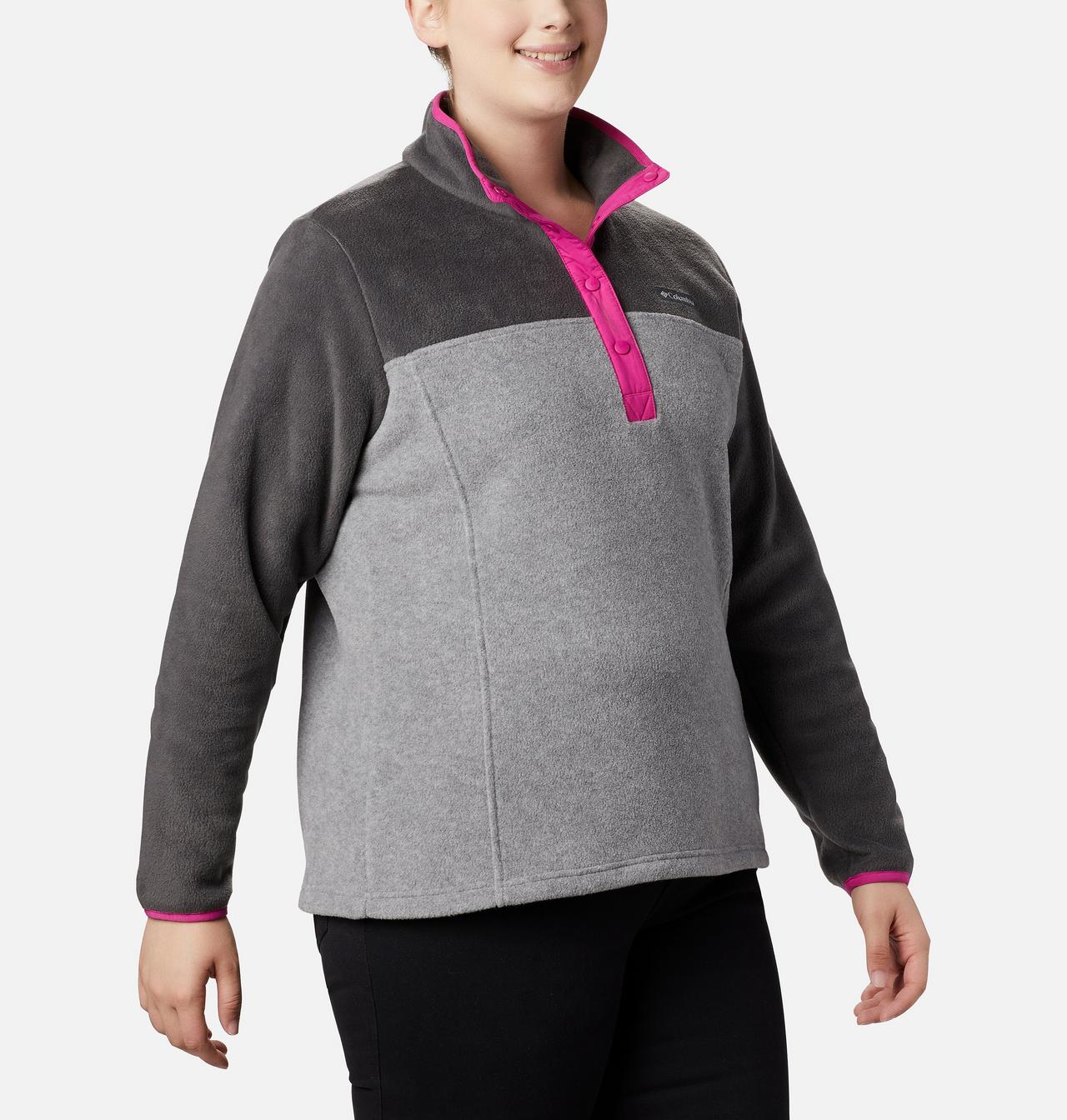 Women's Benton Springs™ Half Snap Fleece Pullover - Plus Size 5