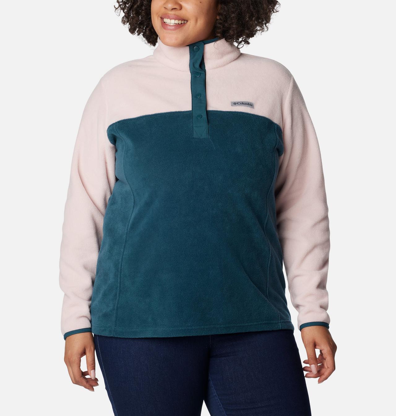 Women's Benton Springs™ Half Snap Fleece Pullover - Plus Size 5
