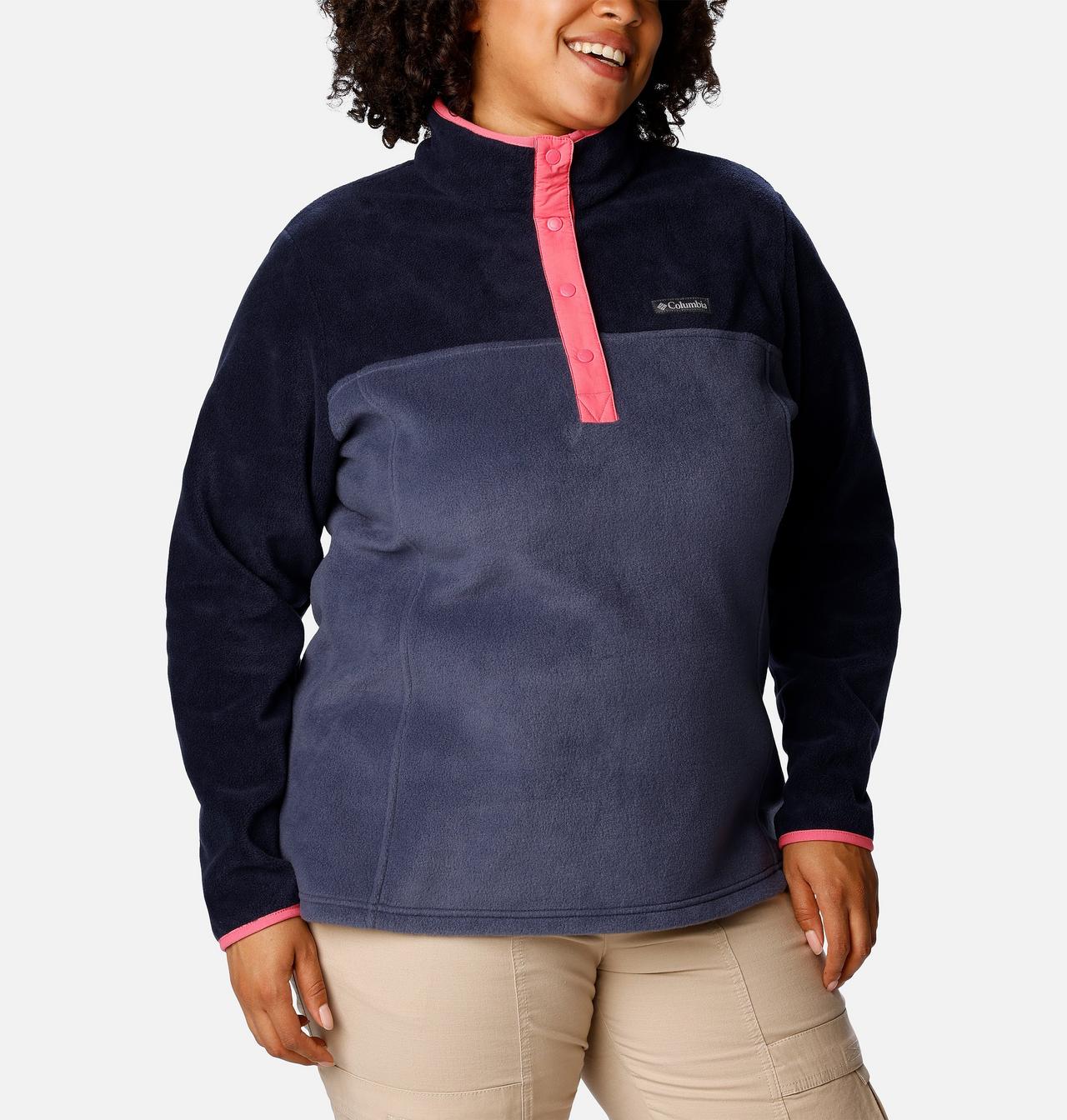 Women's Benton Springs™ Half Snap Fleece Pullover - Plus Size 5