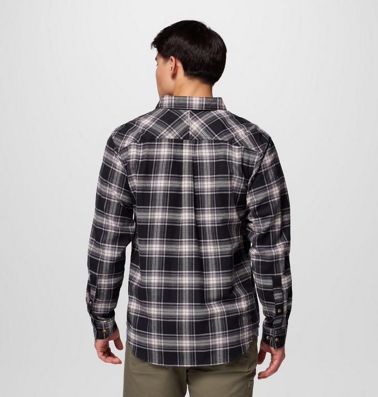Men's Flare Gun Stretch Flannel Shirt, Color: Black Two Lane Tartan, image 3