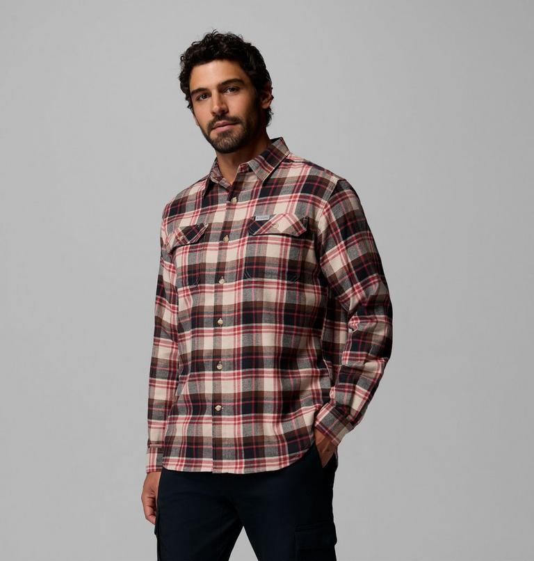 Chemise Flanelle Extensible Flare Gun Homme, Color: Ancient Fossil, Dispersed Plaid, image 4