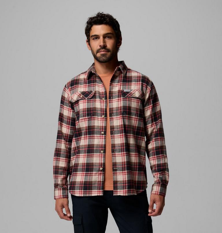 Chemise Flanelle Extensible Flare Gun Homme, Color: Ancient Fossil, Dispersed Plaid, image 5
