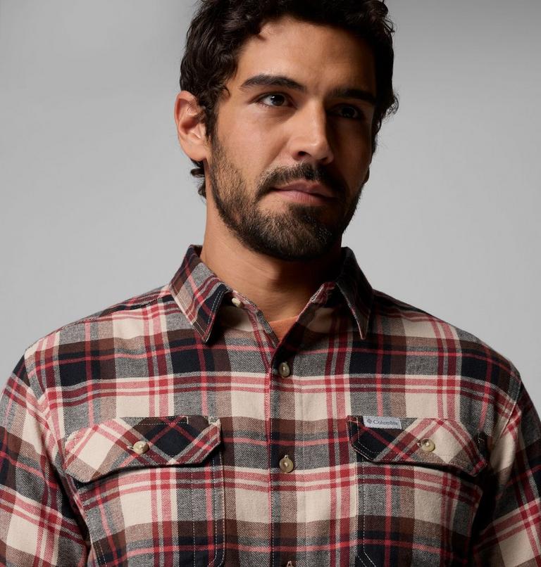 Chemise Flanelle Extensible Flare Gun Homme, Color: Ancient Fossil, Dispersed Plaid, image 6