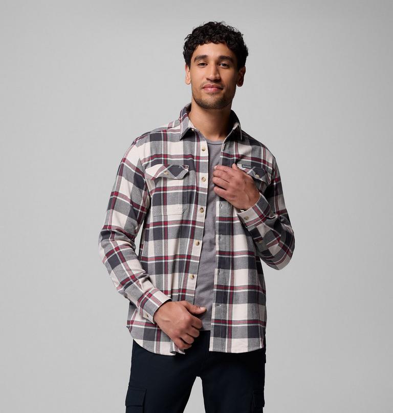 Chemise Flanelle Extensible Flare Gun Homme, Color: Dark Stone Trails Edge Plaid, image 5