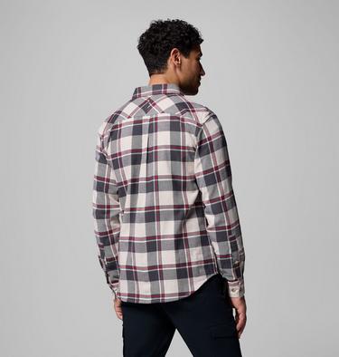 Men's Flare Gun Stretch Flannel Shirt, Color: Dark Stone Trails Edge Plaid, image 11