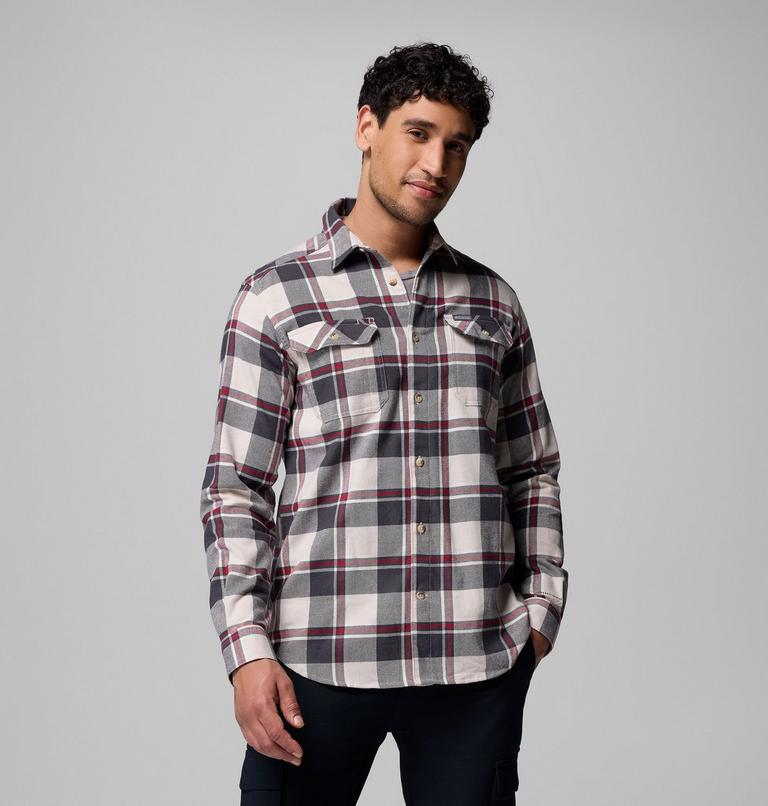 Chemise Flanelle Extensible Flare Gun Homme, Color: Dark Stone Trails Edge Plaid, image 1