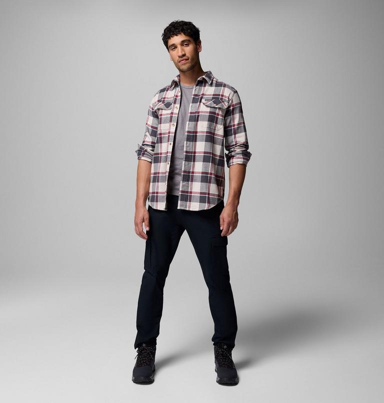 Chemise Flanelle Extensible Flare Gun Homme, Color: Dark Stone Trails Edge Plaid, image 2