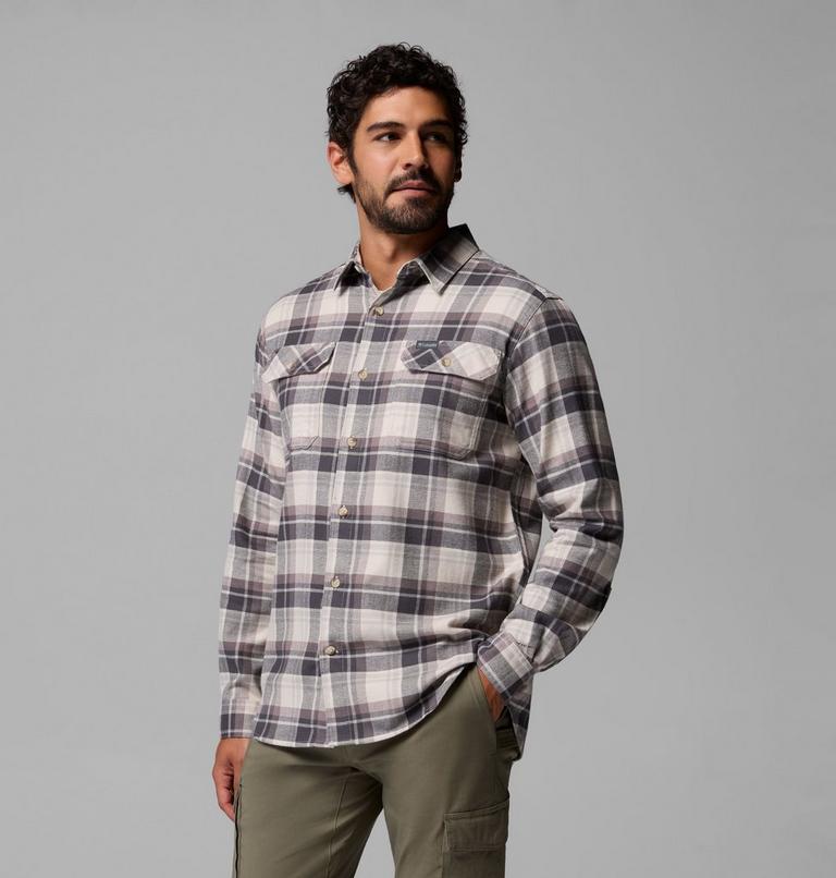 Chemise Flanelle Extensible Flare Gun Homme, Color: Dark Stone, Dispersed Plaid, image 4