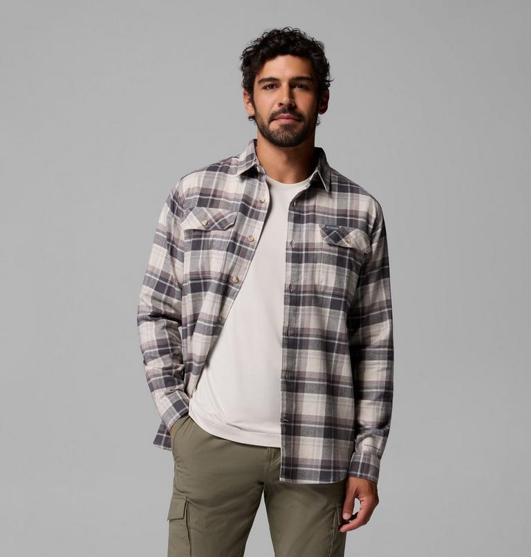 Chemise Flanelle Extensible Flare Gun Homme, Color: Dark Stone, Dispersed Plaid, image 5