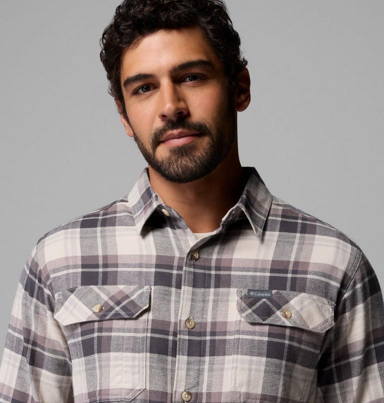 Chemise Flanelle Extensible Flare Gun Homme, Color: Dark Stone, Dispersed Plaid, image 6