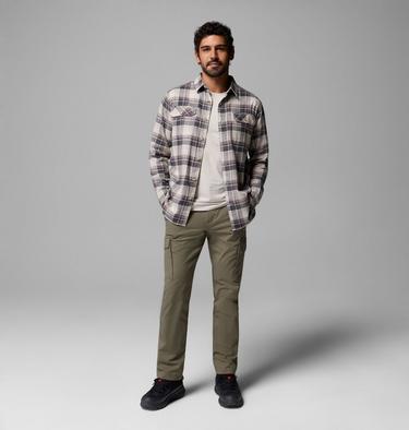 Chemise Flanelle Extensible Flare Gun Homme, Color: Dark Stone, Dispersed Plaid, image 6
