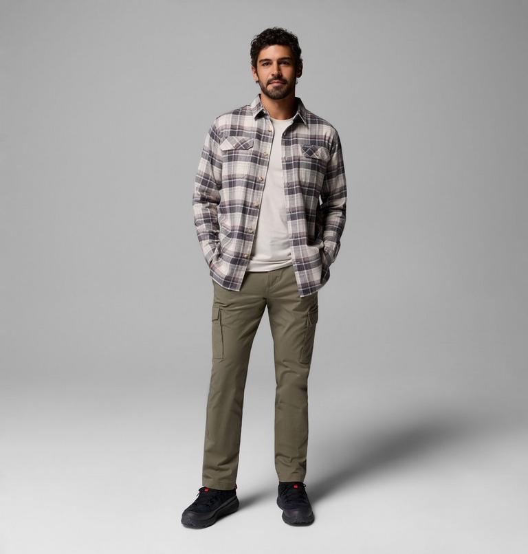 Chemise Flanelle Extensible Flare Gun Homme, Color: Dark Stone, Dispersed Plaid, image 2