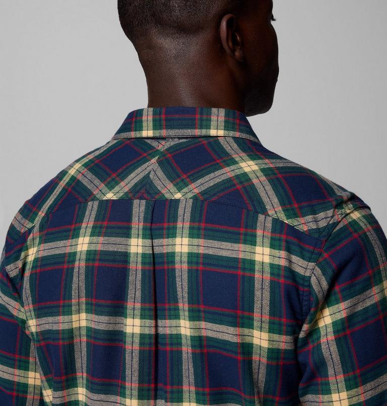 Men's Flare Gun Stretch Flannel Shirt, Color: Coll Navy Two Lane Tartan, image 7
