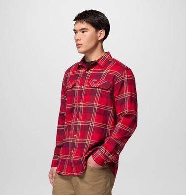 Men's Flare Gun Stretch Flannel Shirt, Color: Mtn Red Trails Edge Plaid, image 24