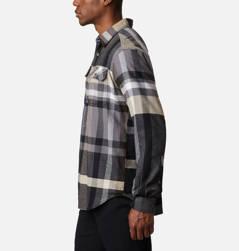 Men's Flare Gun Stretch Flannel Shirt - Extended Size, Color: Black Big Check Plaid, image 3