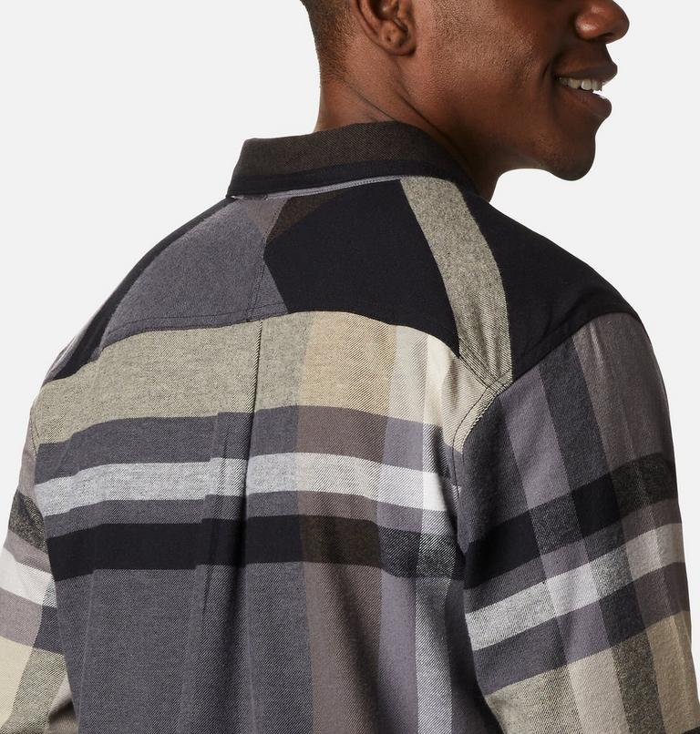 Men's Flare Gun Stretch Flannel Shirt - Extended Size, Color: Black Big Check Plaid, image 5
