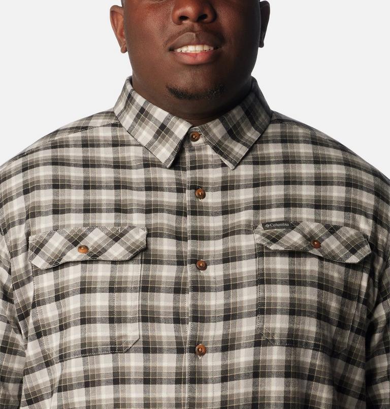 Men's Flare Gun Stretch Flannel Shirt - Extended Size, Color: Columbia Grey Gradient Check, image 4